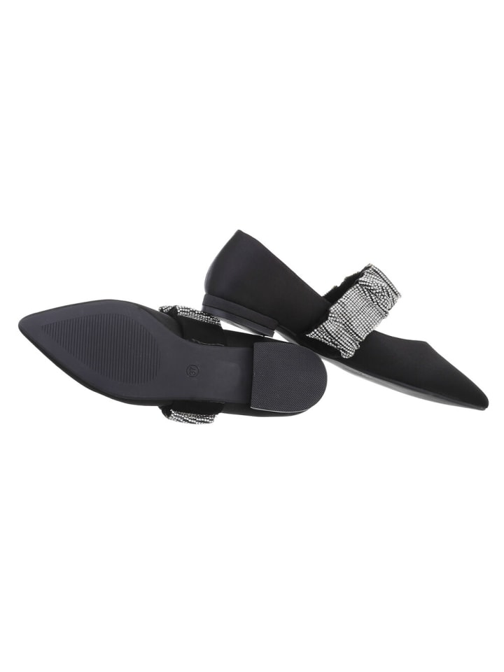 Ital-Design Ballerina in Schwarz günstig kaufen