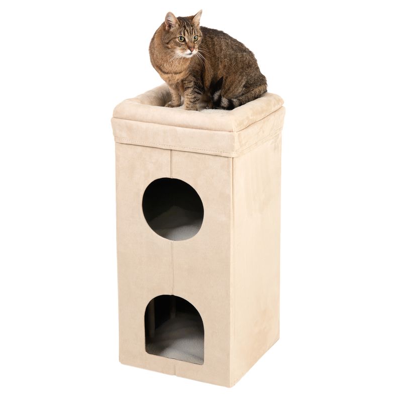 Faltbarer Katzenturm Soft'n Scratchy - beige zu TOP-Preisen % | bitiba
