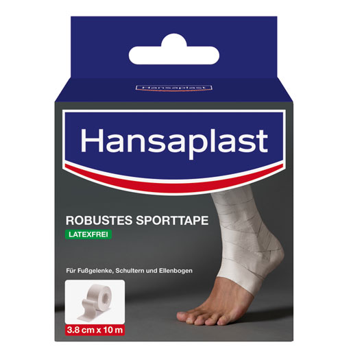 HANSAPLAST robustes Sporttape 3,8 cmx10 m weiß  1 St  Bandage