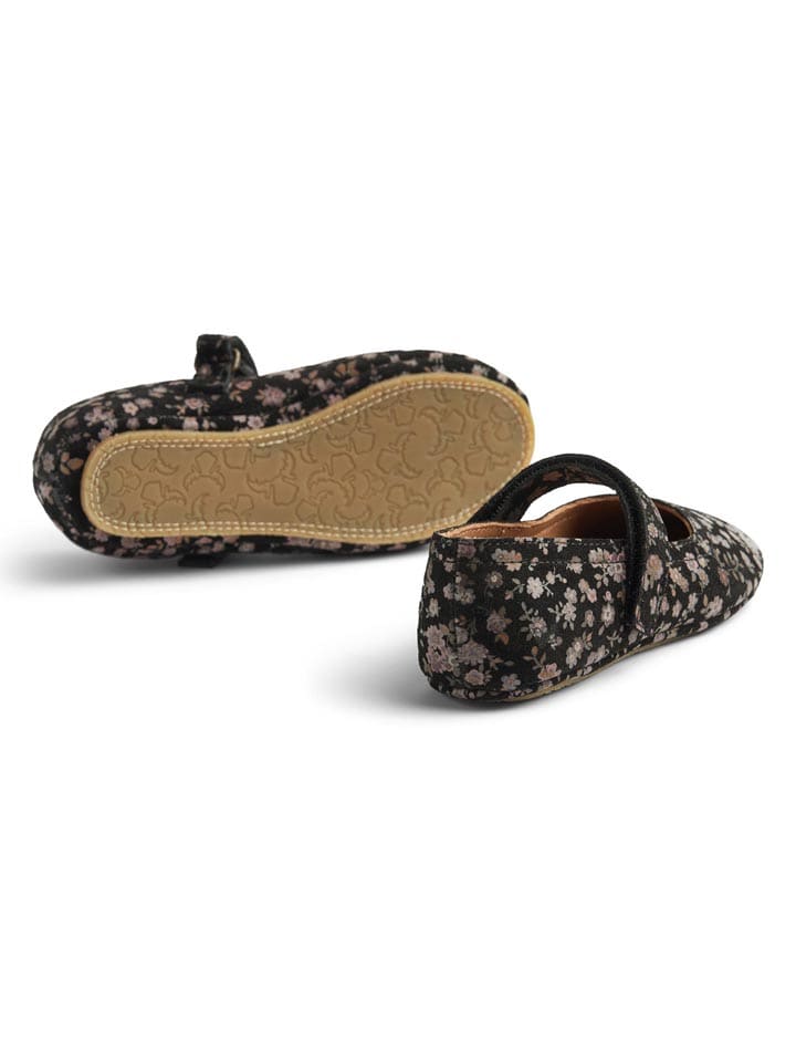 Wheat Leder-Ballerinas in Schwarz günstig kaufen