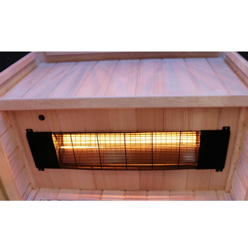 Dewello Infrarotkabine Infrarotsauna PIERSON 90cm x90cm x 190cm Dual-Therm