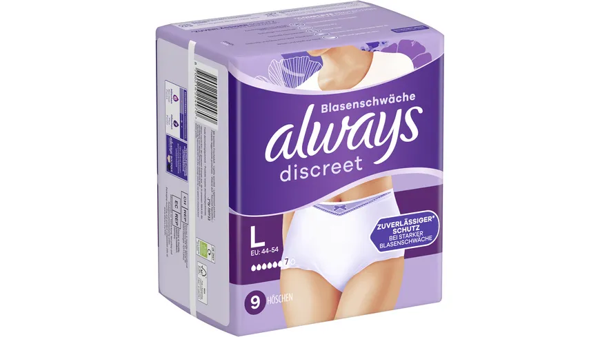 always discreet Inkontinez Höschen Gr. L