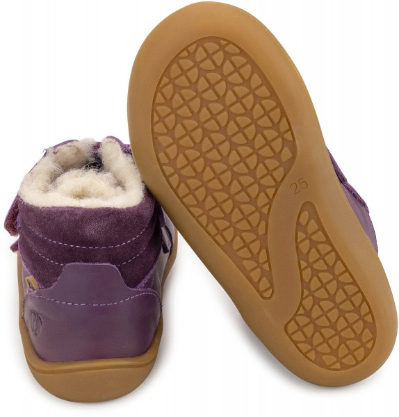 Telyoh bare ~ HighCut Leder Klett Winter + Tex ~ Dark Purple
