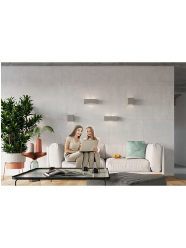 Nice Lamps Wandleuchte VEGA in Grau H 9,5cm  günstig kaufen onesize