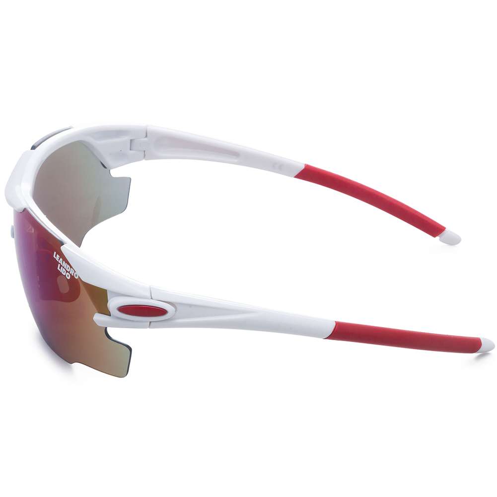 LEANDRO LIDO Challenger One Sport Sonnenbrille weiß/bunt