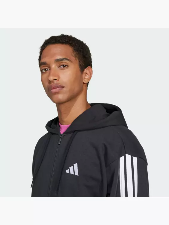 adidas Essentials 3-Streifen French Terry Kapuzenjacke