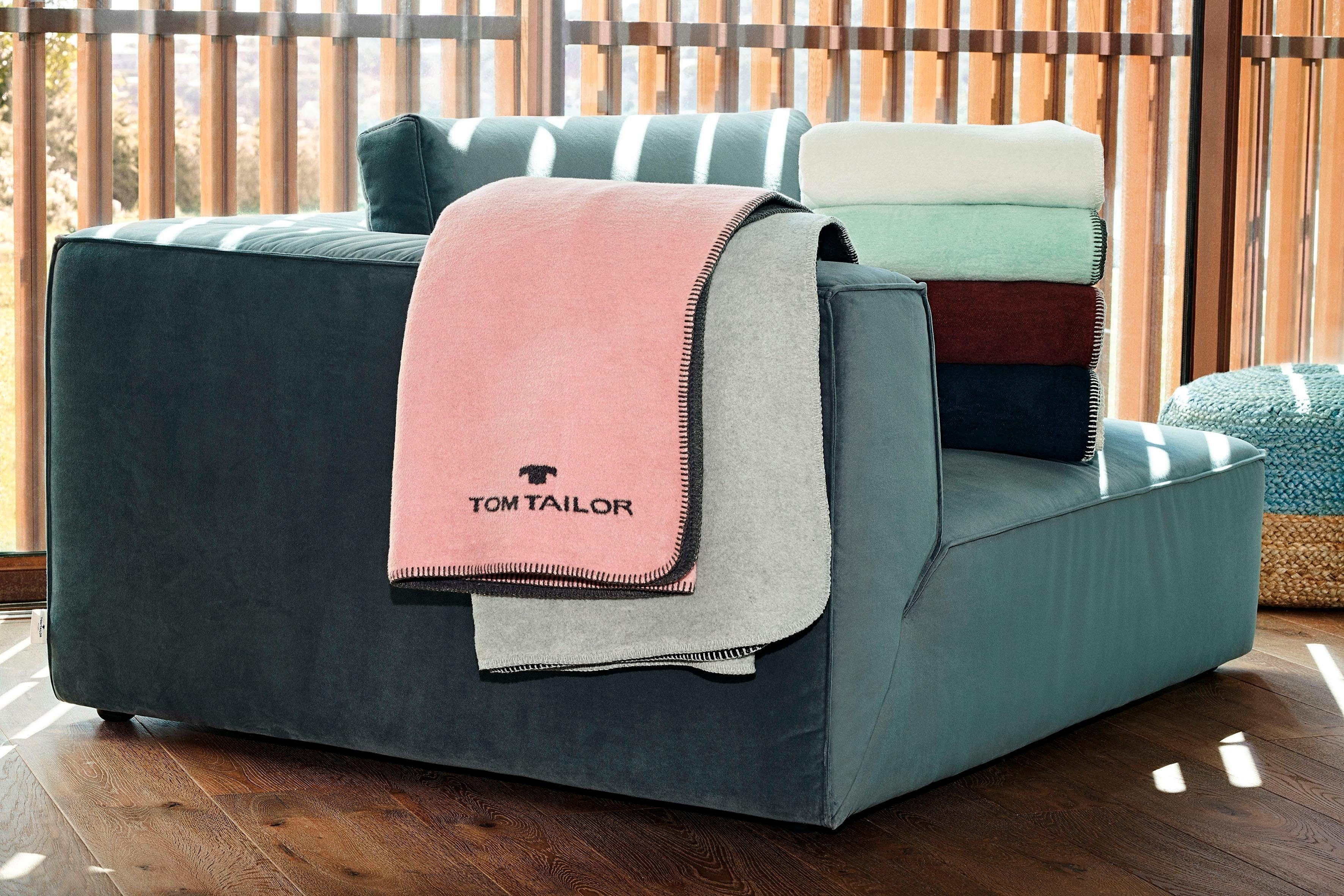Wohndecke Basti, TOM TAILOR HOME, Doubleface Decke, Kuscheldecke