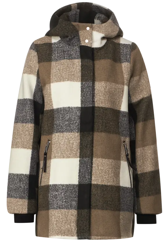 Street One Hoodie Karojacke mit Kapuze