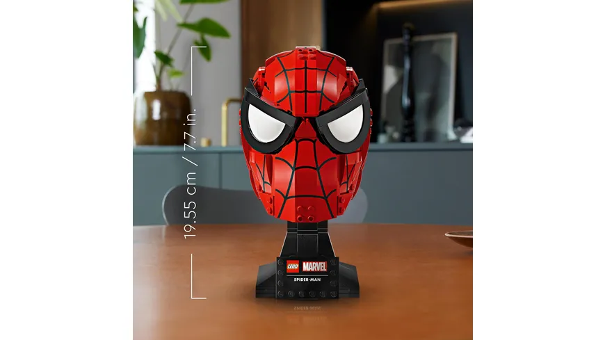 LEGO Marvel 76285 Spider-Mans Maske, Superhelden-Modellbausatz für Erwachsene