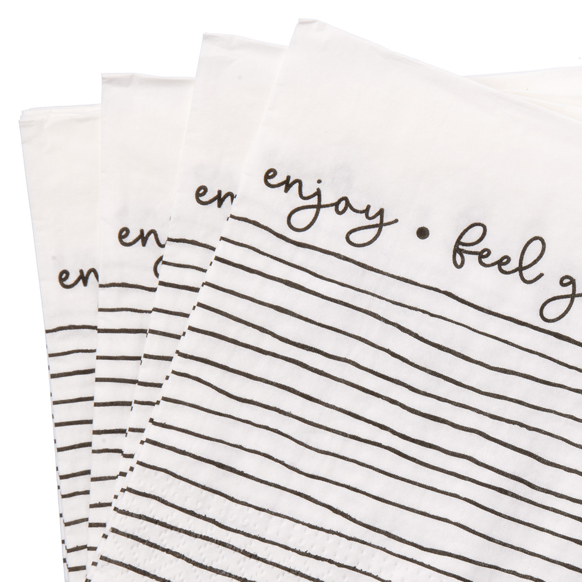 20 Servietten mit Schriftzug