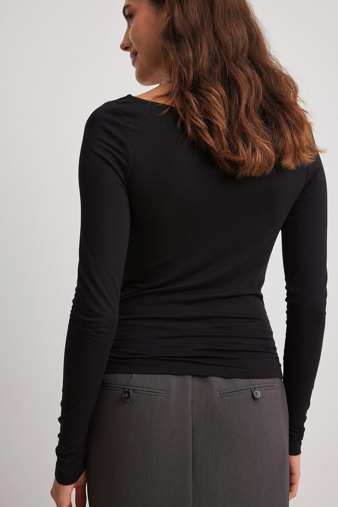 Langärmeliges Jersey-Top