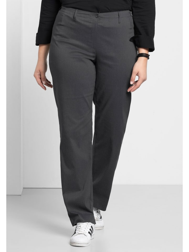 sheego Bengalin-Hose in grau meliert günstig kaufen