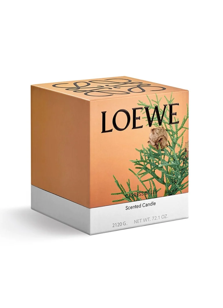 LOEWE Lielās ciprešu bumbiņu svece - aromātiskā svece 2120 grami