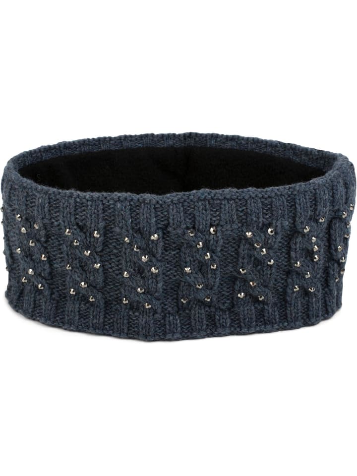 styleBREAKER Strick Stirnband in Blau günstig kaufen onesize