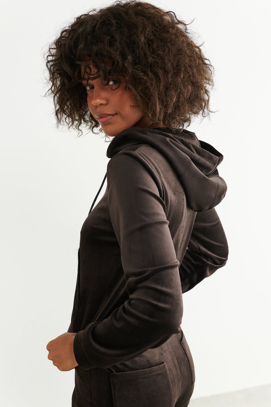 Velour hoodie