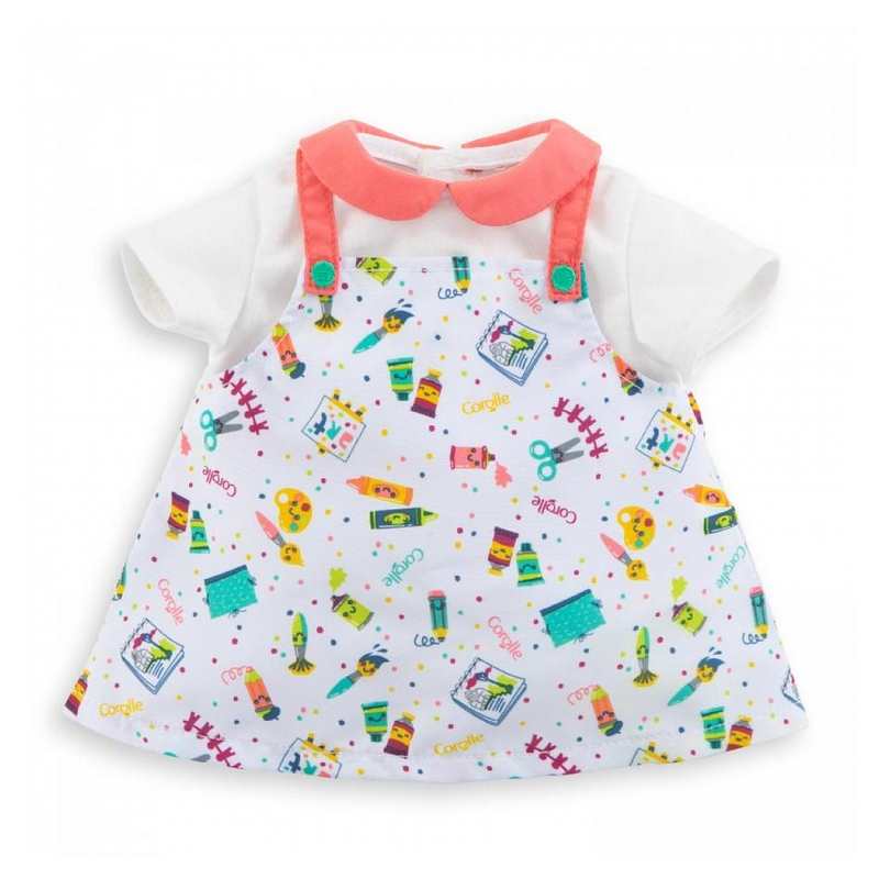 Robe de petit artiste pour poupon 36cm