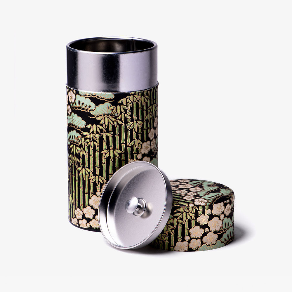 Mousson, Boîte à thé papier washi noir 150g
