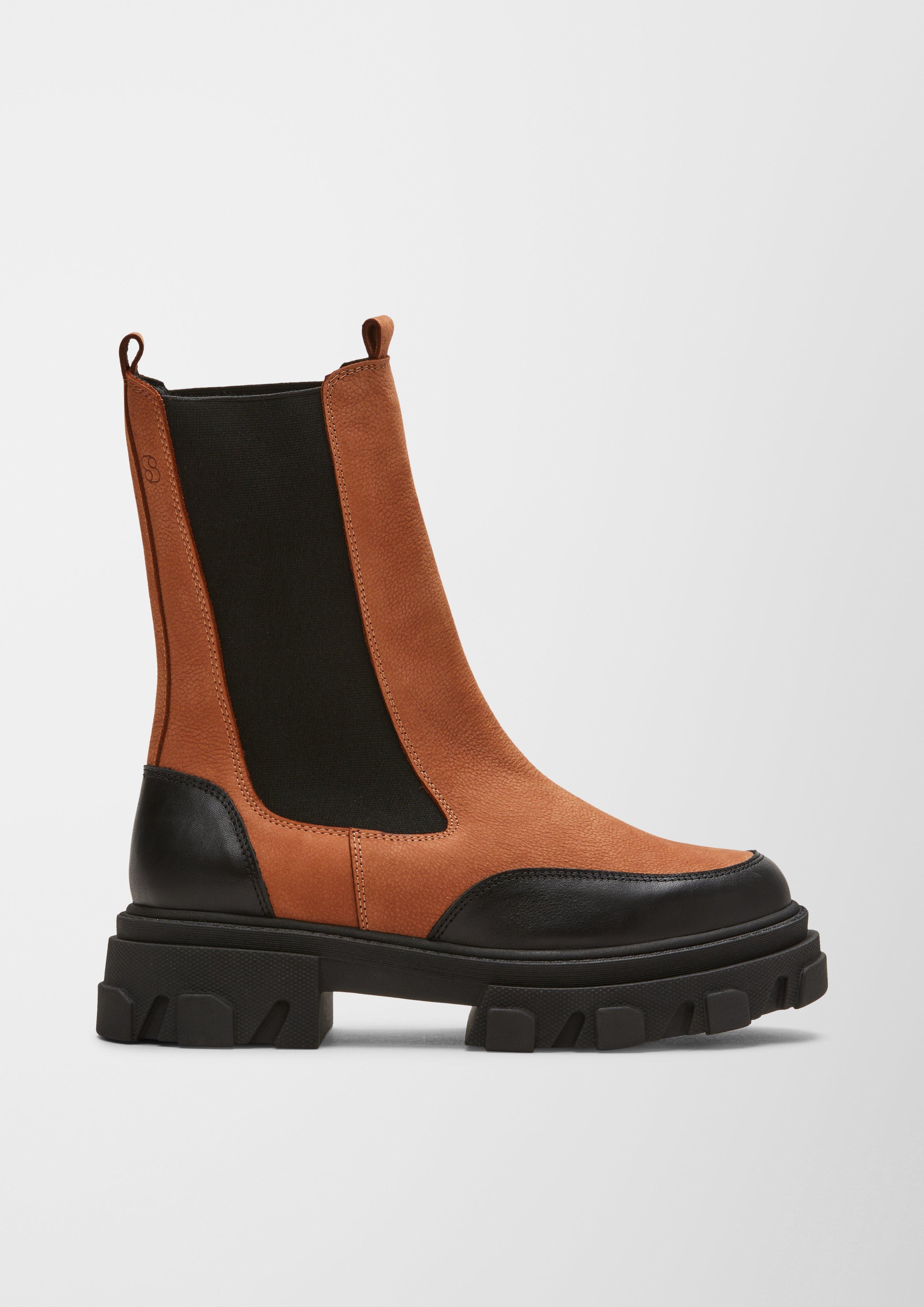 Stiefeletten im Materialmix  6007143-305