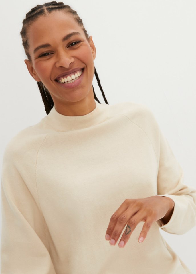 Pullover mit Stehkragen