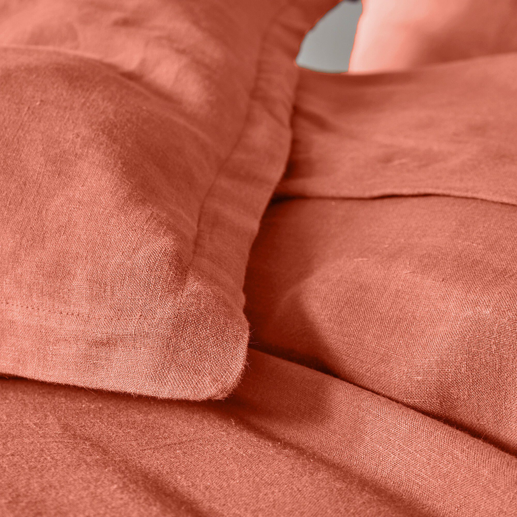 Linge de lit uni lin lavé