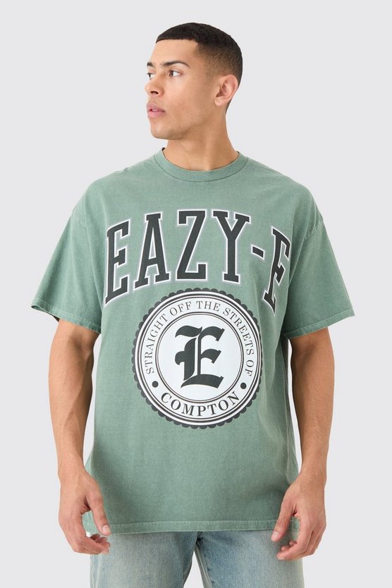 Oversize T-Shirt mit lizenziertem Easy E Wash Print