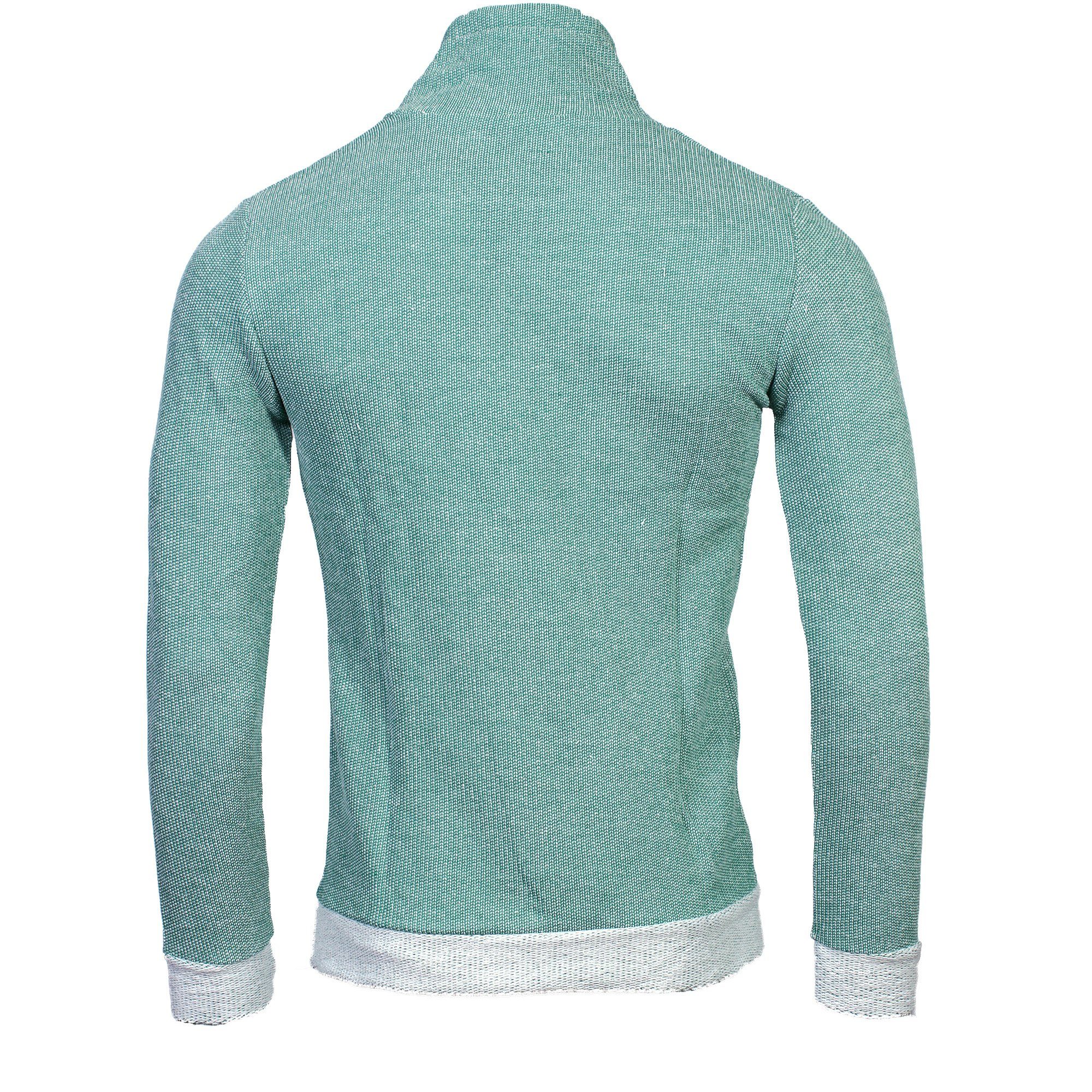 Banco Longpullover Banco Langarmshirt Herren mit Brusttasche und Kordelzug