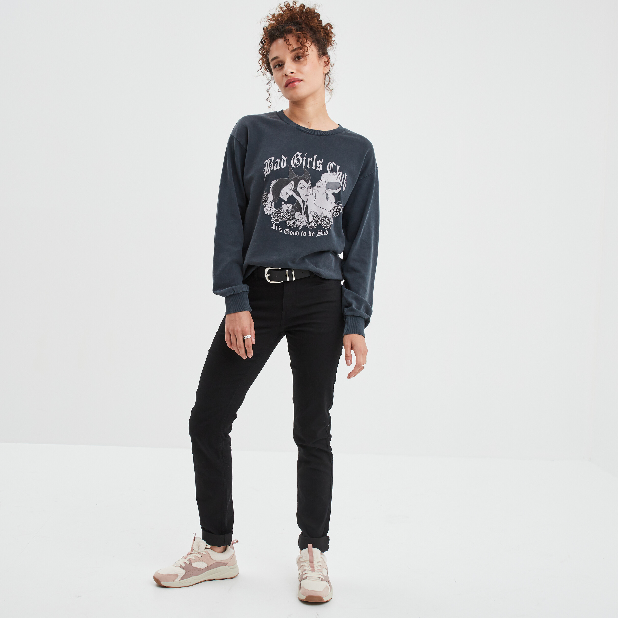 Pantalon slim 5 poches noir femme | La Halle