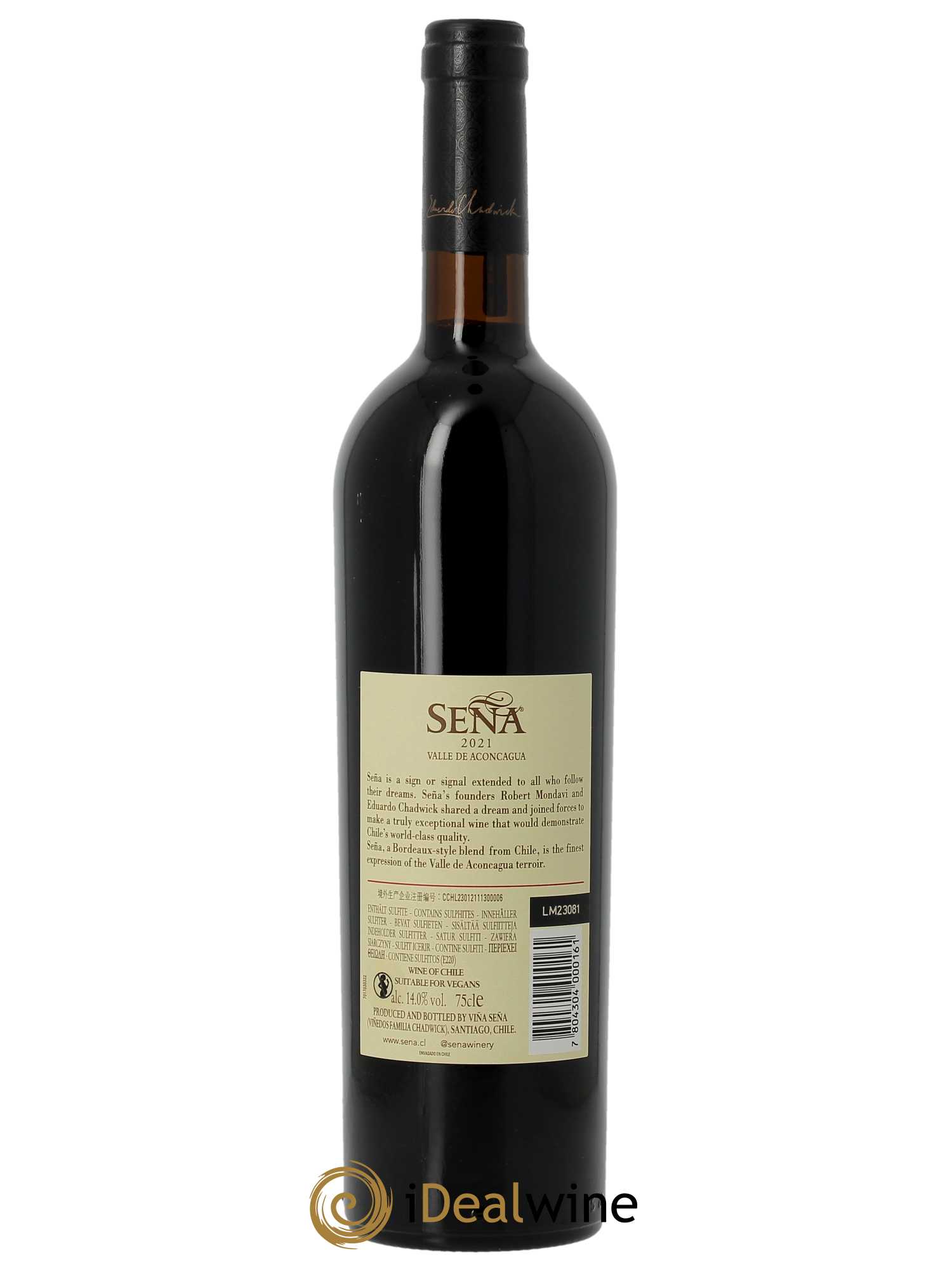 Chili Vina Sena Domaine Sena (CBO à partir de 6 BTS) 2021 - Lot de 1 Bouteille
