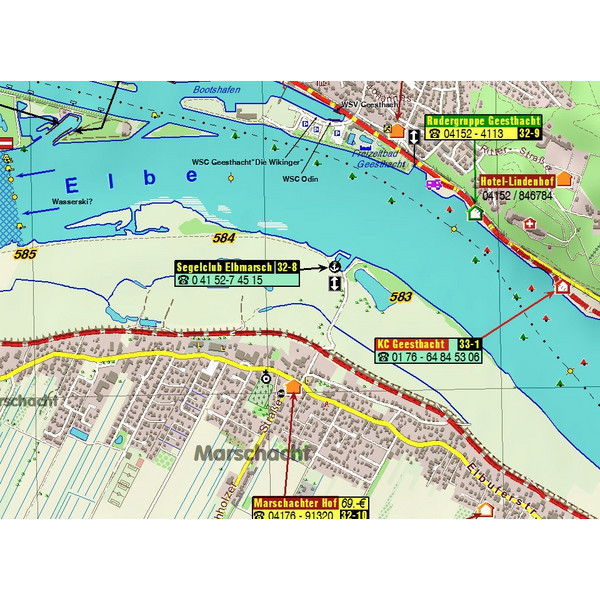 TOURENATLAS TA8 WASSERWANDERN 08 MAGDEBURG-HAMBURG - Reiseführer