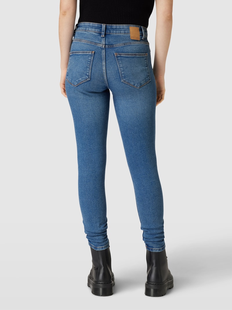Skinny Fit Jeans im 5-Pocket-Design Modell 'DANA' in jeans