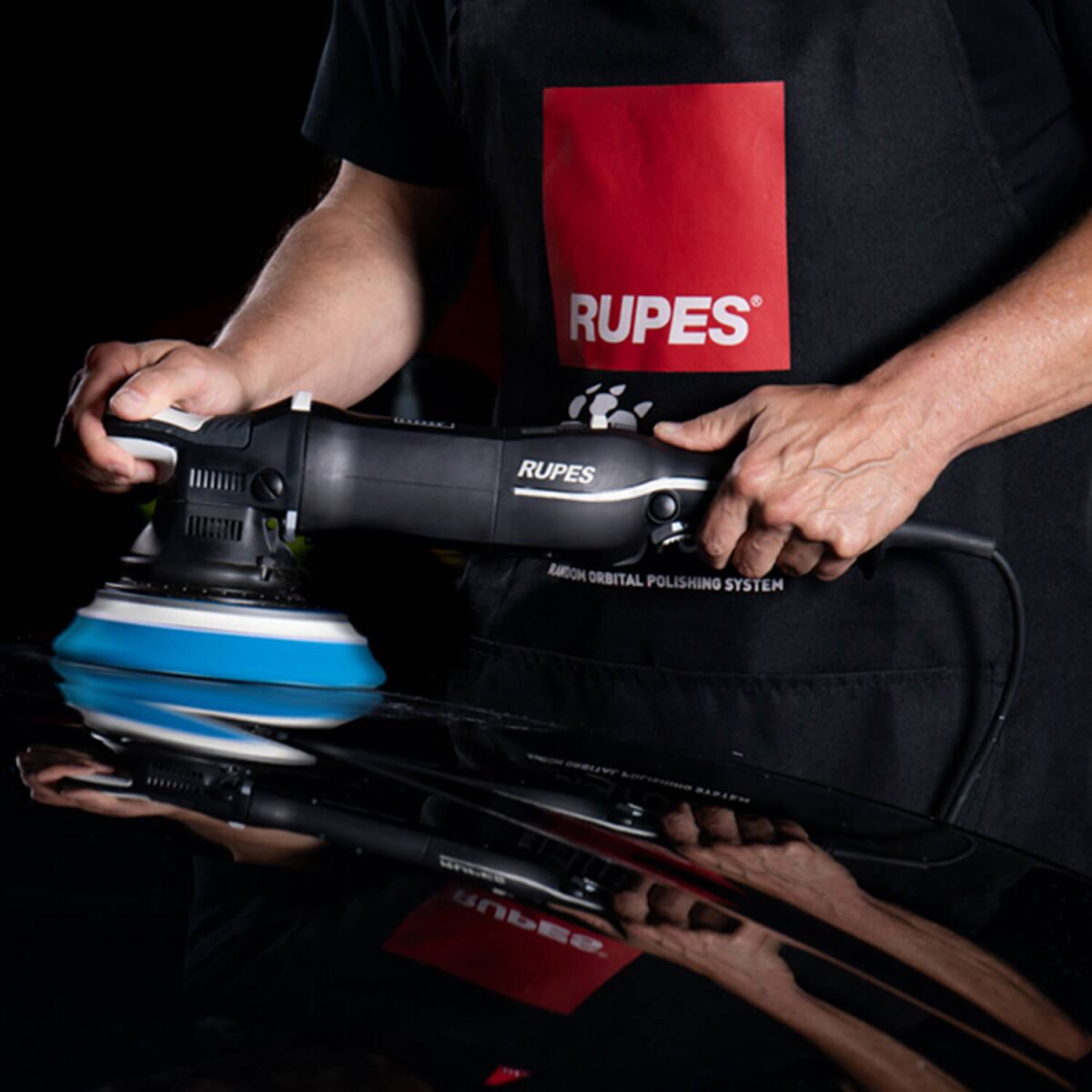 3x Rupes BigFoot Polierschwamm D-A Coarse Ø130-150mm blau   Tuch