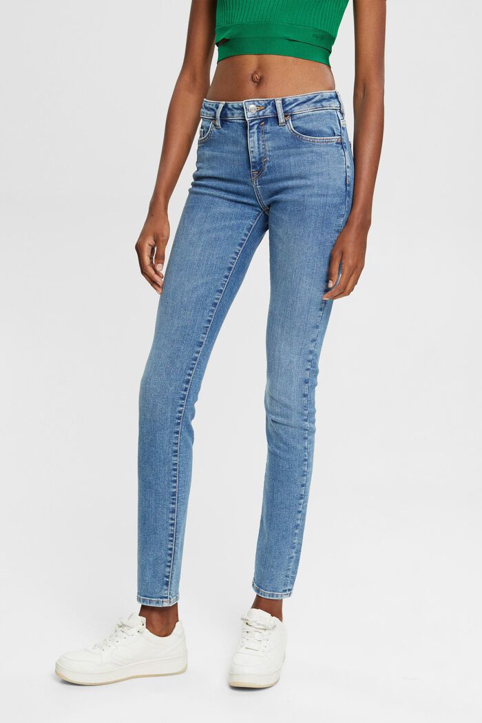 Schmale Jeans mit mittlerer Bundhöhe