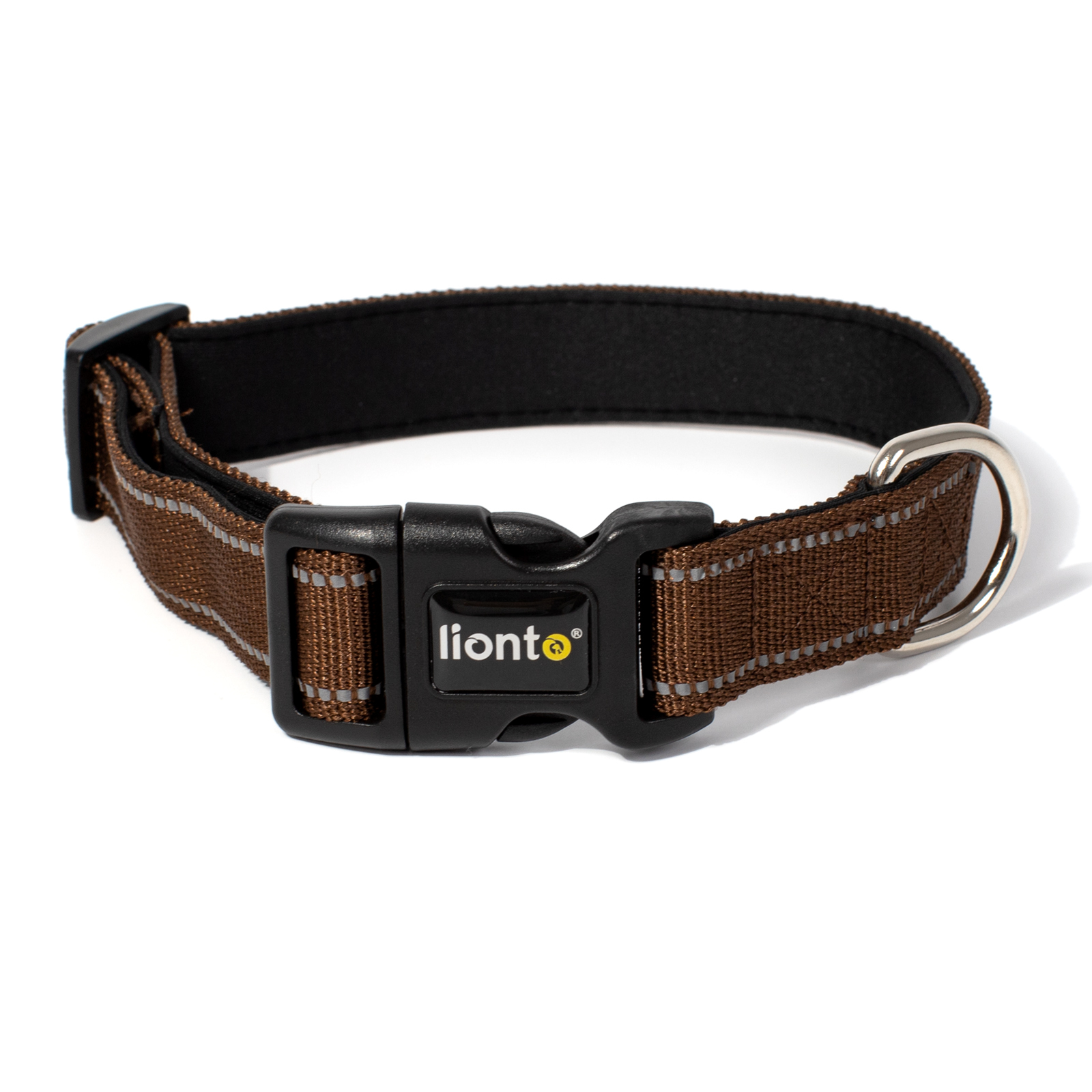 Lionto Hundehalsbänder Lionto verstellbares Hundehalsband braun S
