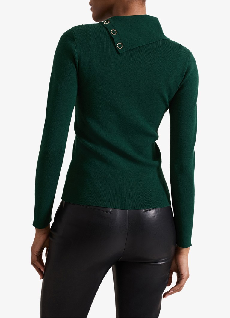 Pull Regina de Phase Eight en maille côtelée avec col montant