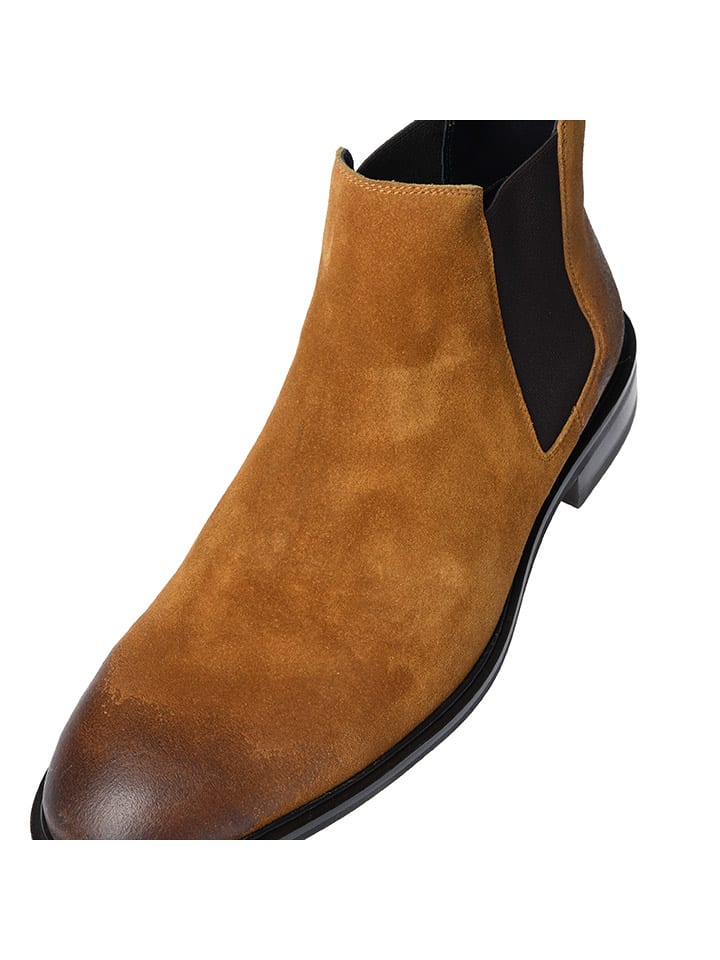 GORDON & BROS Leder-Chelsea-Boots ''Paul'' in Hellbraun günstig kaufen
