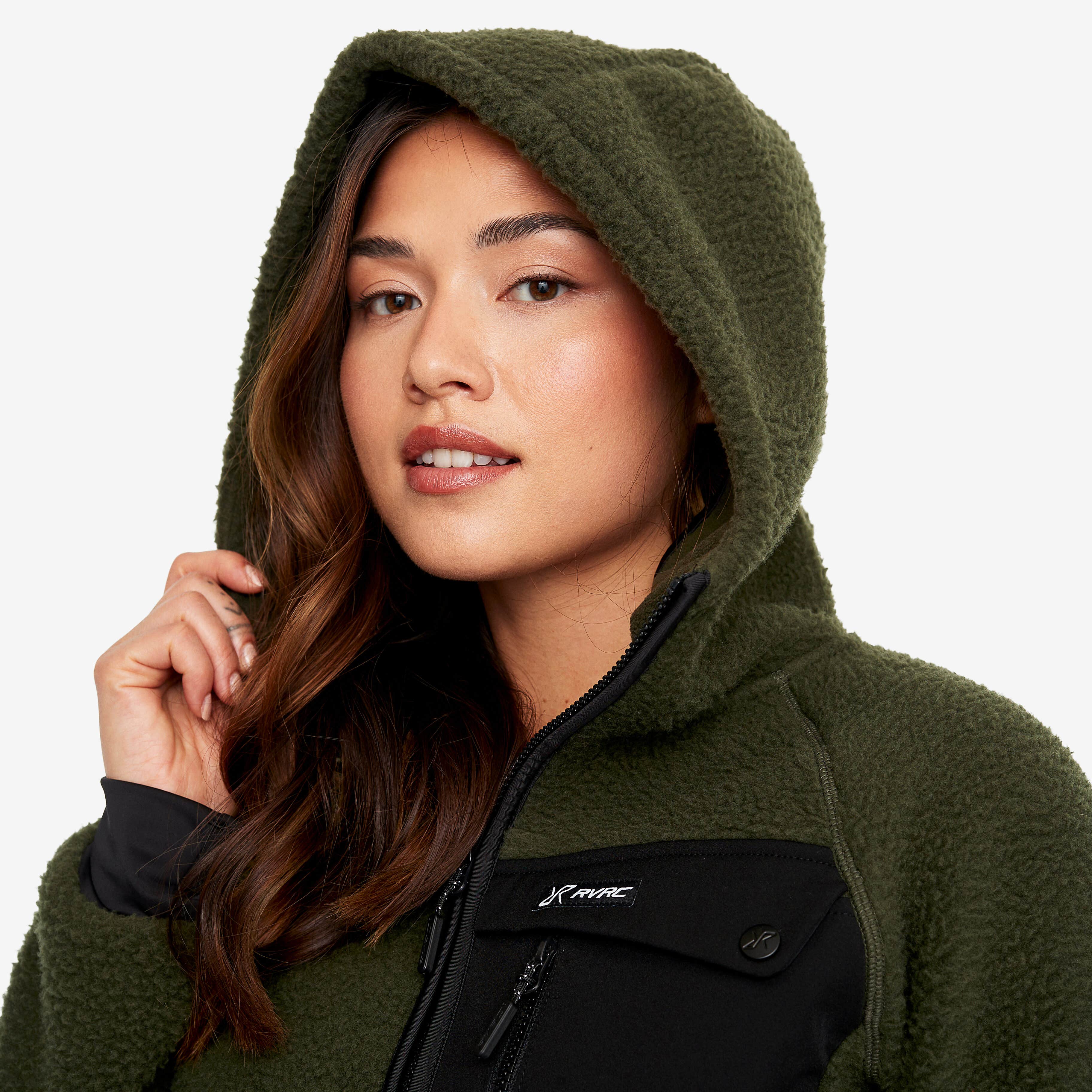 Sherpa Hoodie Femme Forest Night