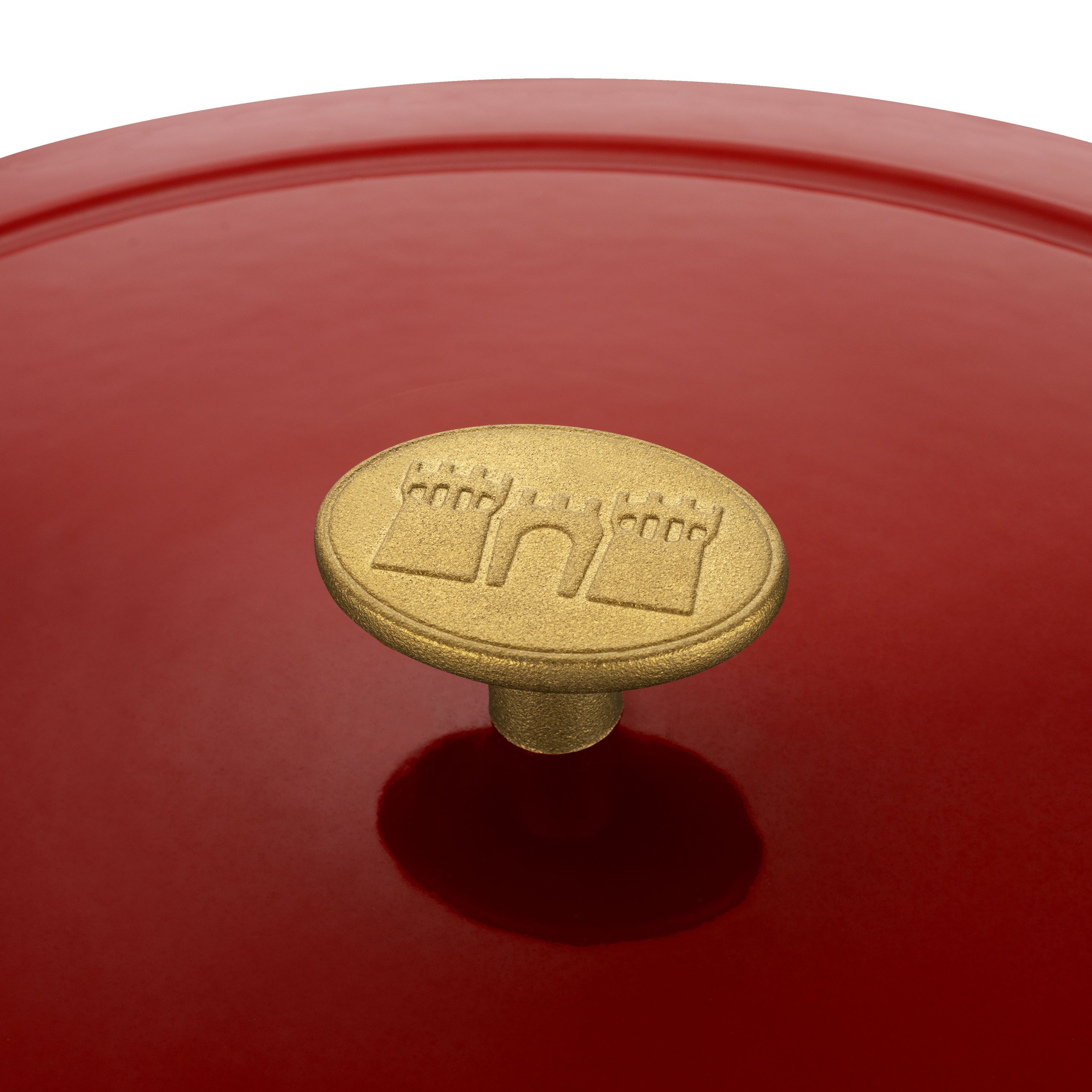 Cocotte 33 cm, oval, Rot, Gusseisen