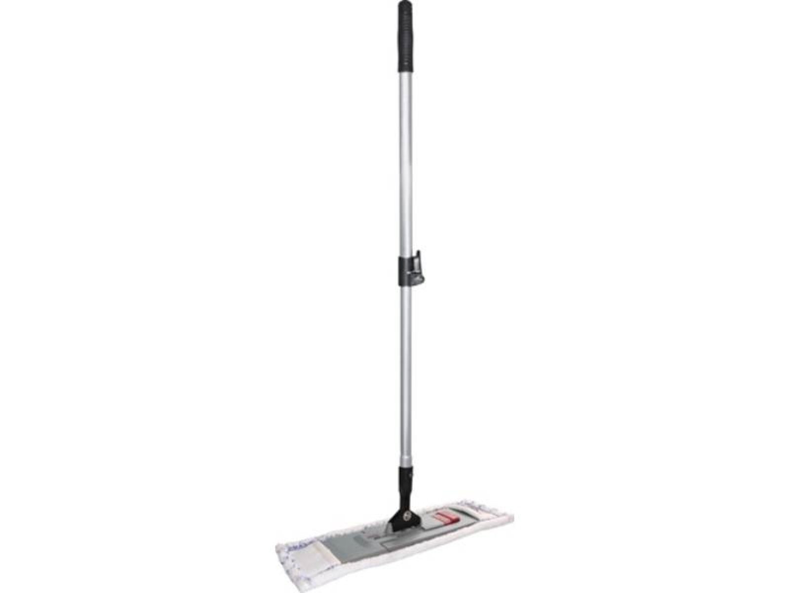 Sprintus Teleskop Wischset Mopphalter,Alu-Teleskopstiel,Mopp Mikrofaser weiß B500xL1450