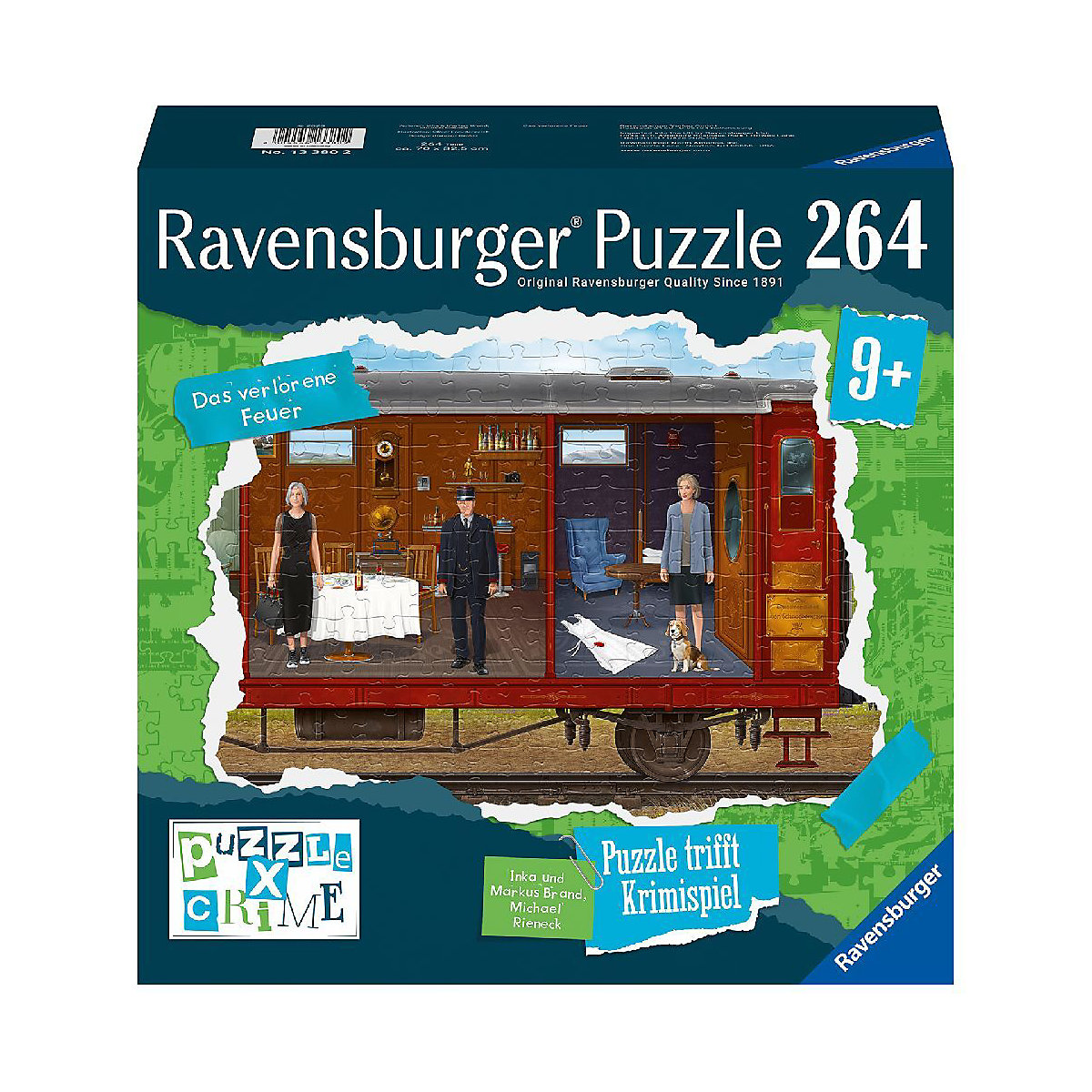 Ravensburger Puzzle X Crime Kids - Das verlorene Feuer - 264 Teile Puzzle-Krimispiel für 1- 4 junge Detektive ab 9 Jahren