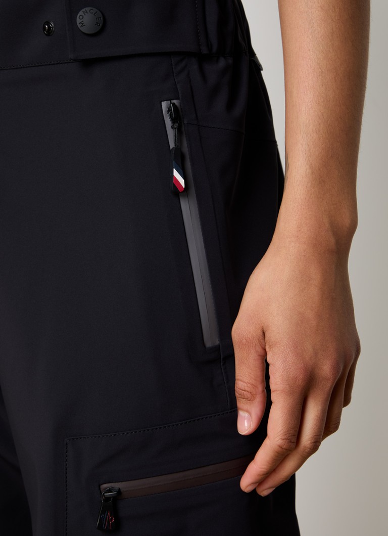 Moncler high-waist slim-fit trousers with zip pockets