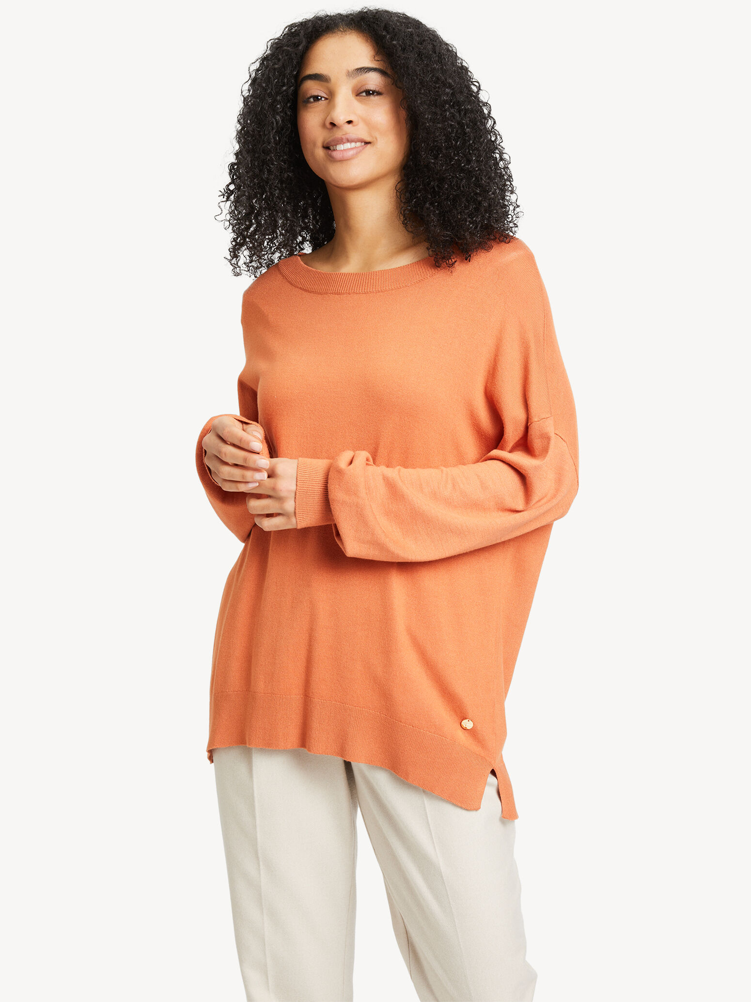 Pull-over en tricot - orange