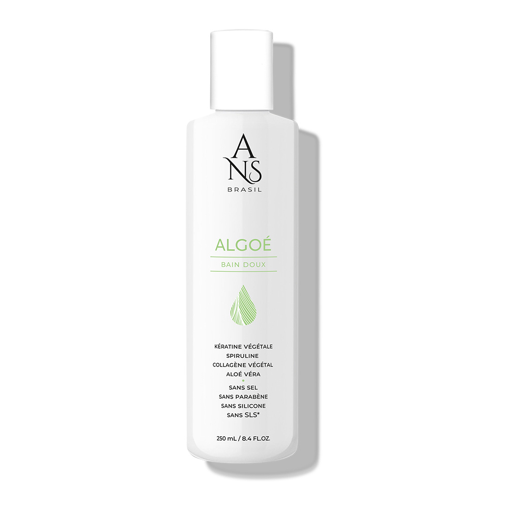 ans brasil Bain Algoe Bain doux hydratant à l'aloé vera pour cheveux normaux