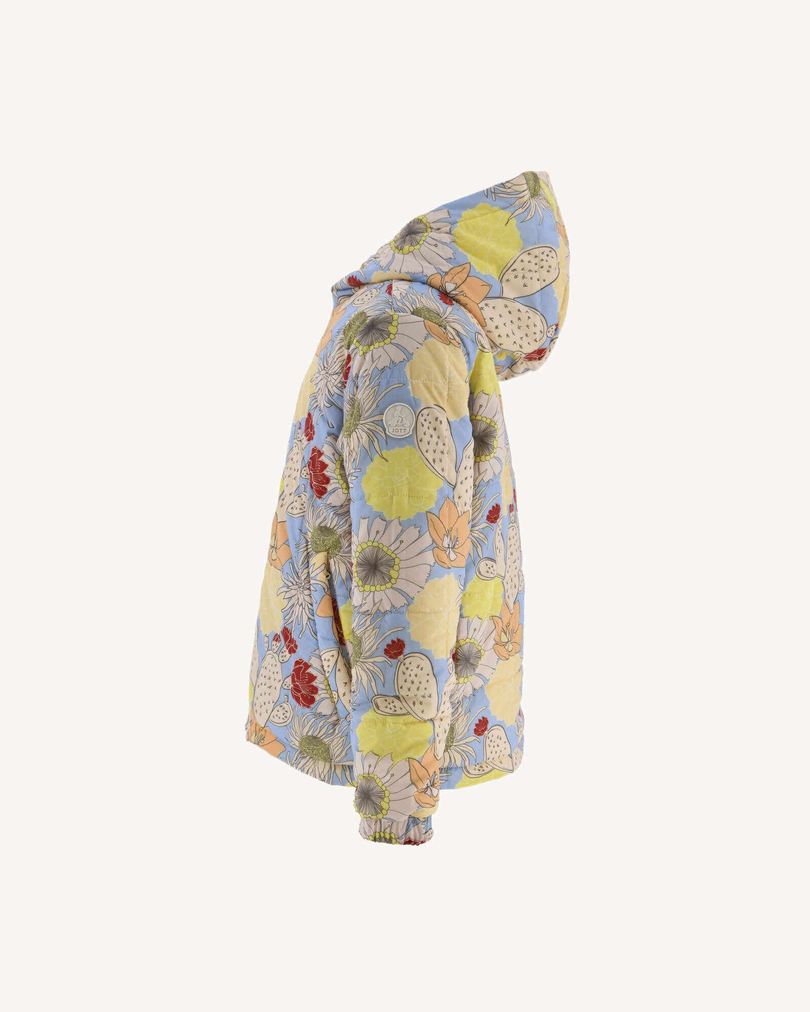 Doudoune Ultralight réversible à capuche Ecru/Bohemian bleu enfant Ros