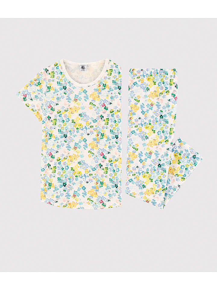 PETIT BATEAU Pyjama in Hellblau/ Grün günstig kaufen 128