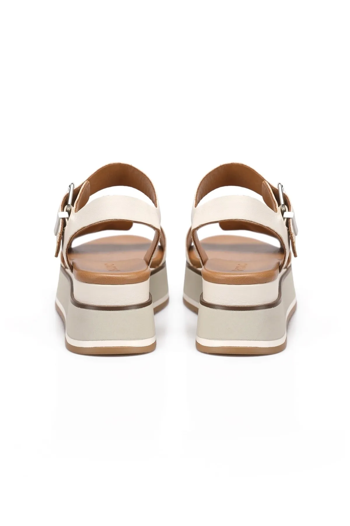 INUOVO  Sandalette - Grau - Flacher Absatz