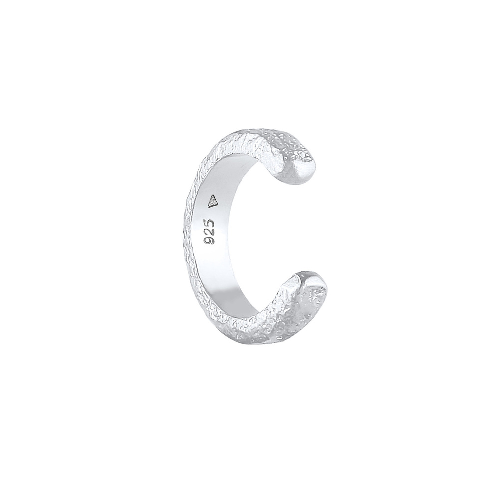 Elli Elli Boucles d'Oreilles Clip d'oreille organique pour dames en argent sterling 92 Boucles d'oreilles