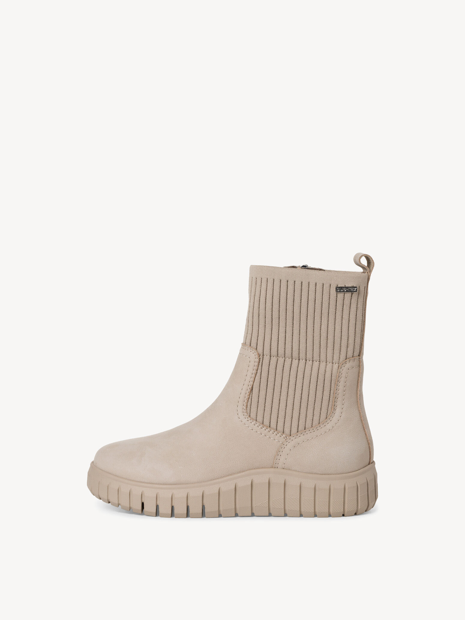 Bottine en cuir - gris