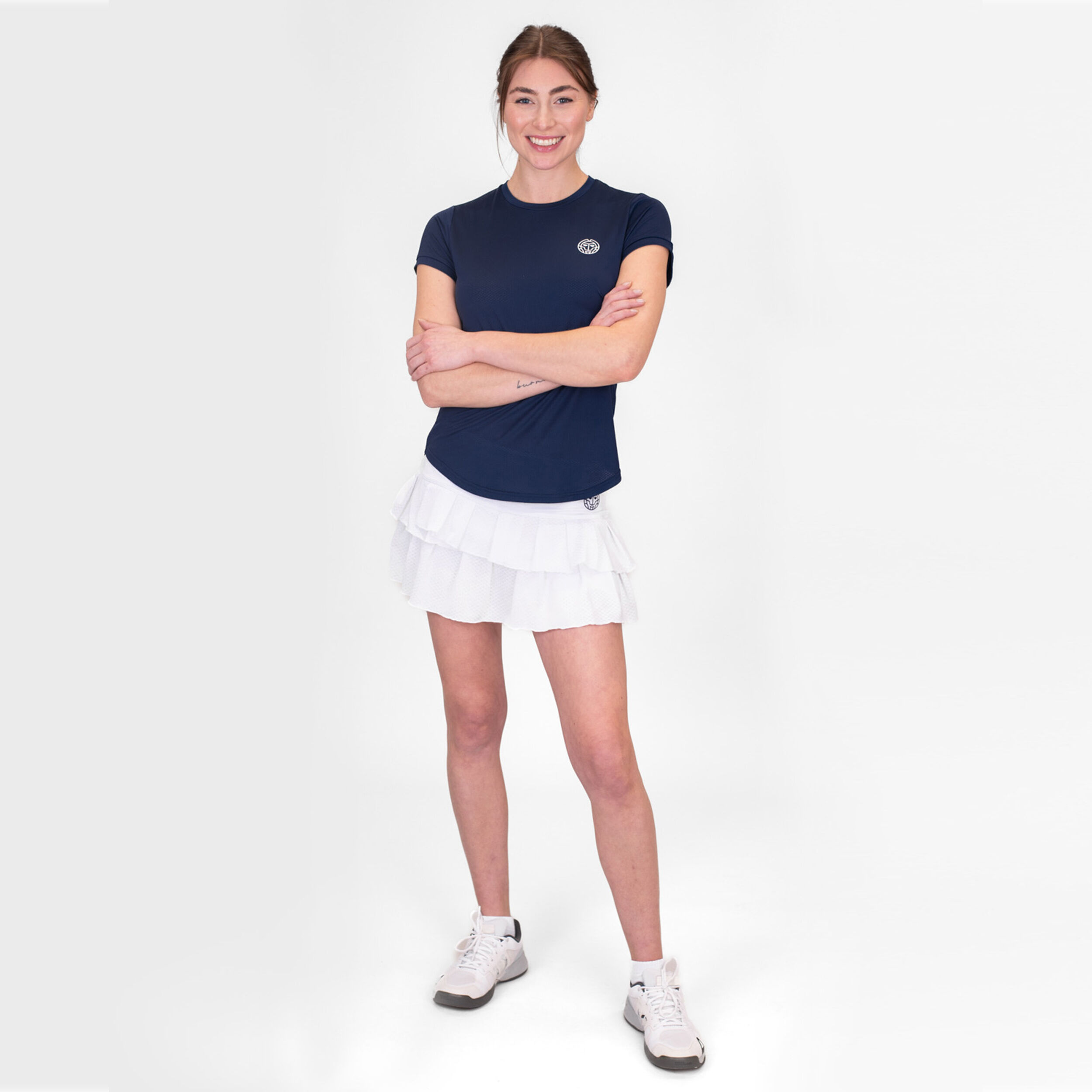 Crew T-Shirt Damen - Dunkelblau