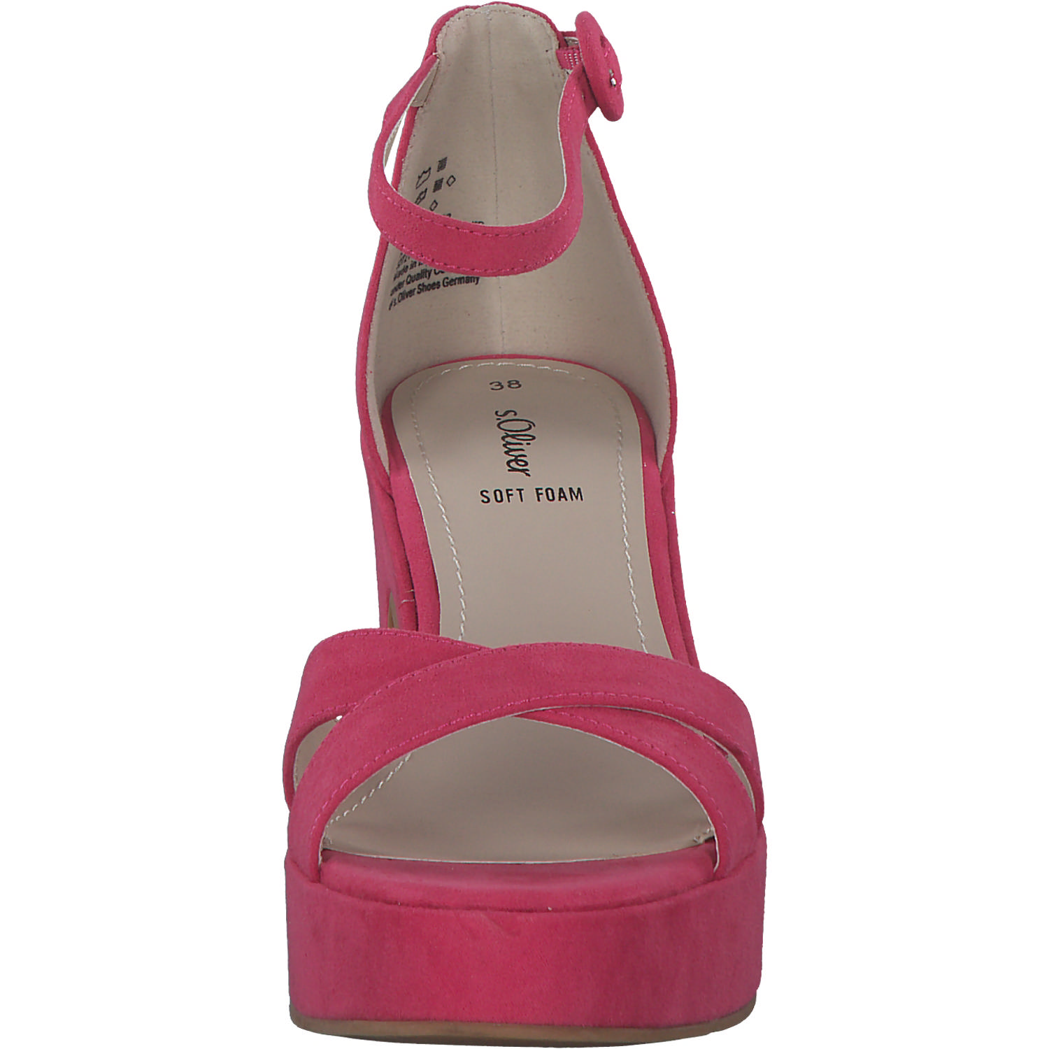 s. Oliver 28318, Plateau-Sandaletten, Damen, FUXIA