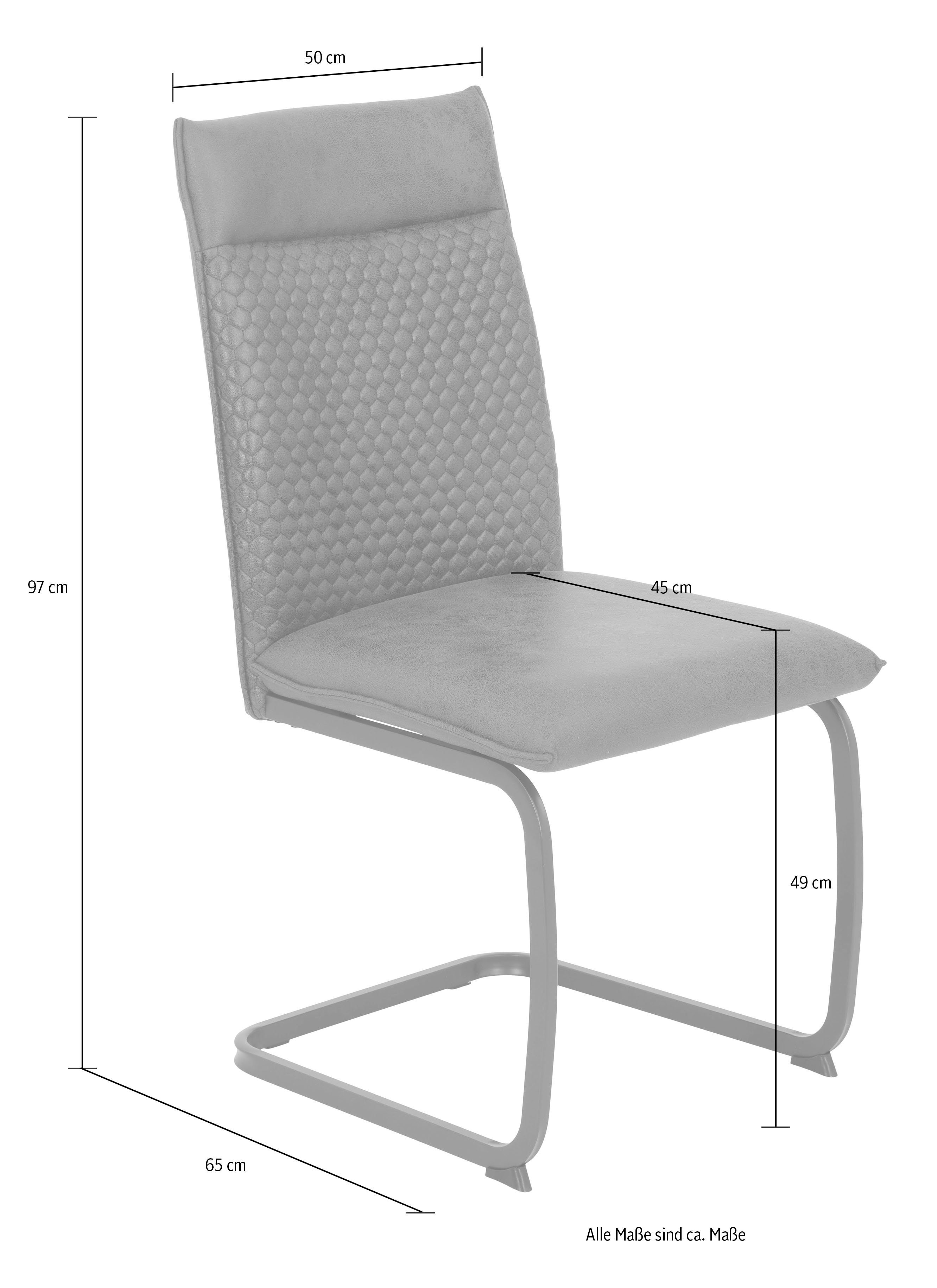 HELA Freischwinger Sissi (Set, 2 St), bequeme Sitzbreite